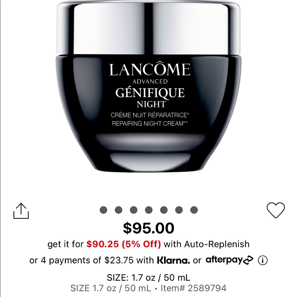 Lancôme Génifique Repair Youth Activating Night Cream 1.7 oz new in box
